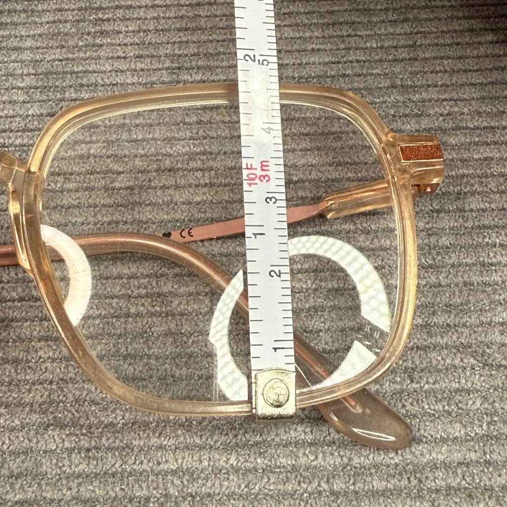 Zenni Optical Square Y2K Eyeglasses Frames‎ Rose Gold  Pink ZY2055 52-18-146